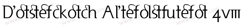 Dunebug Alternates 4字体转换